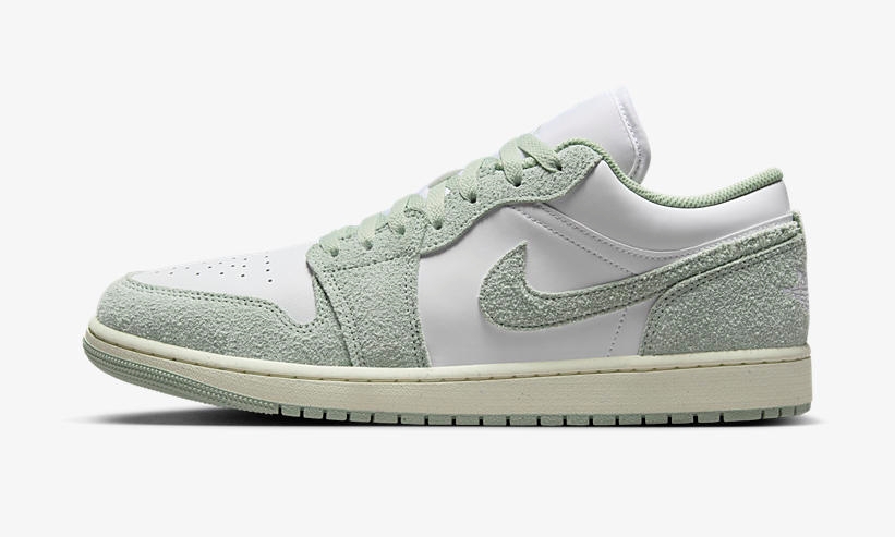 【2024年 4/15 発売】ナイキ エア ジョーダン 1 ロー “シャギースエード/ライトグリーン” (NIKE AIR JORDAN 1 LOW “Shaggy Suede/Light Green”) [FN5214-131]