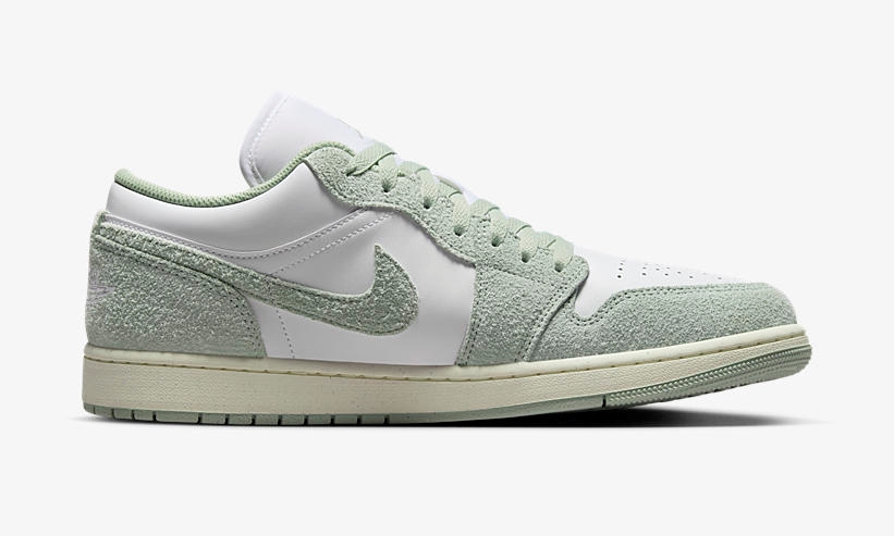 【2024年 4/15 発売】ナイキ エア ジョーダン 1 ロー “シャギースエード/ライトグリーン” (NIKE AIR JORDAN 1 LOW “Shaggy Suede/Light Green”) [FN5214-131]