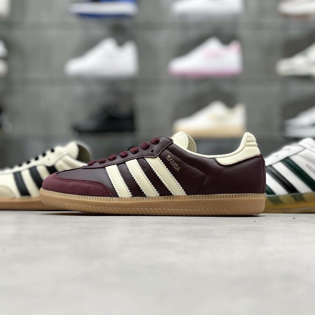 【国内発売】アディダス オリジナルス サンバ OG “マルーン/クリームホワイト” (adidas Originals SAMBA OG “Maroon/Cream White”) [ID0477]