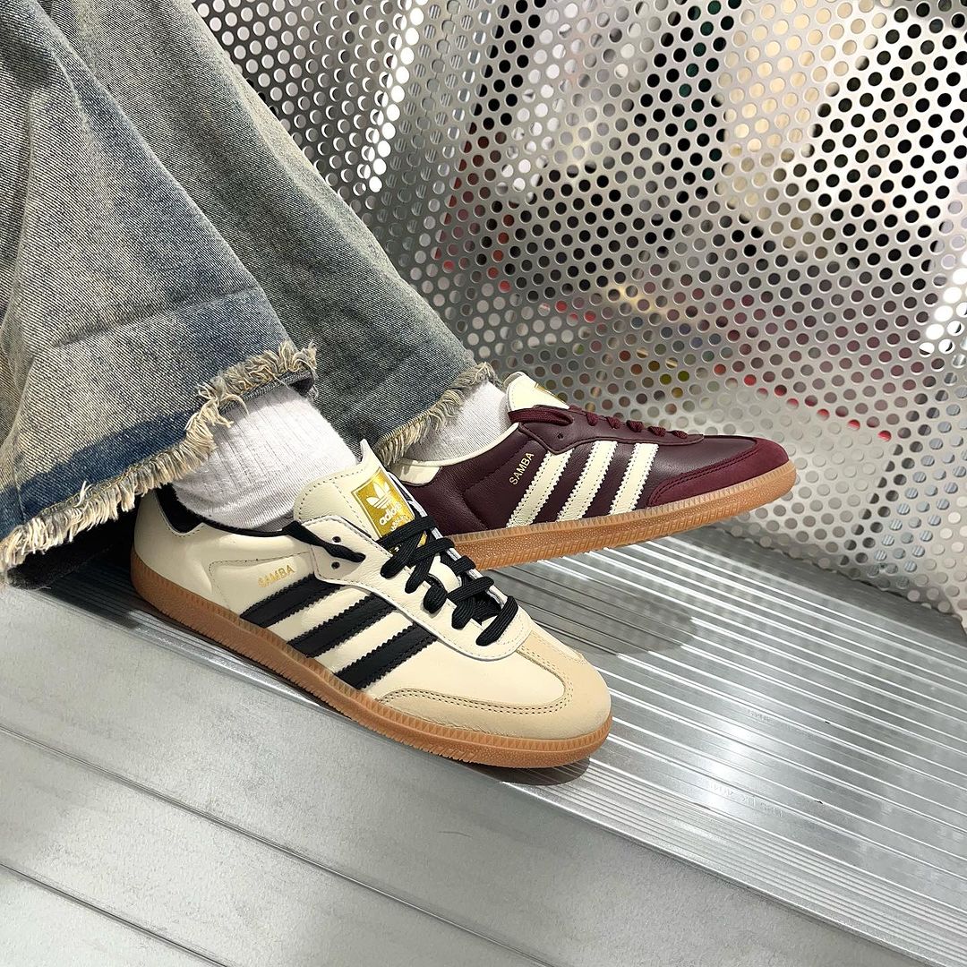 【国内発売】アディダス オリジナルス サンバ OG “マルーン/クリームホワイト” (adidas Originals SAMBA OG “Maroon/Cream White”) [ID0477]