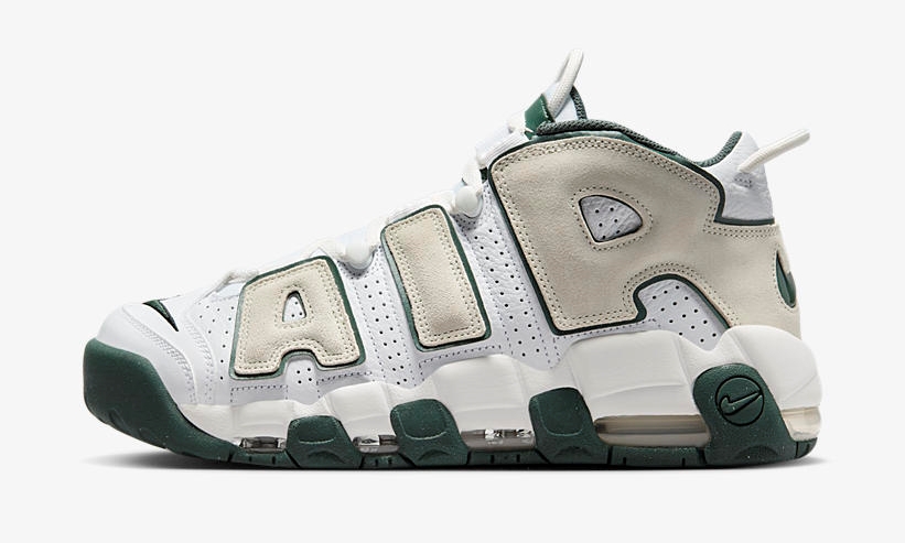 【2024年 4/15 発売】ナイキ エア モア アップテンポ 96 “ホワイト/シーグラス/ビンテージグリーン” (NIKE AIR MORE UPTEMPO 96 “White/Sea Glass-Vintage Green”) [FN6249-100]