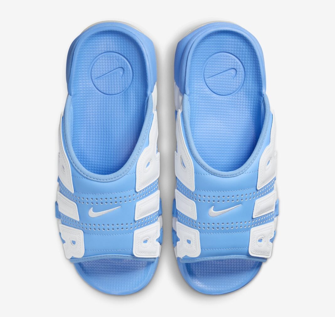 【2024年 4/13 発売】ナイキ エア モア アップテンポ スライド “ユニバーシティブルー/ホワイト” (NIKE AIR MORE UPTEMPO SLIDE “University Blue/White”) [FD9883-400/FD9884-400]