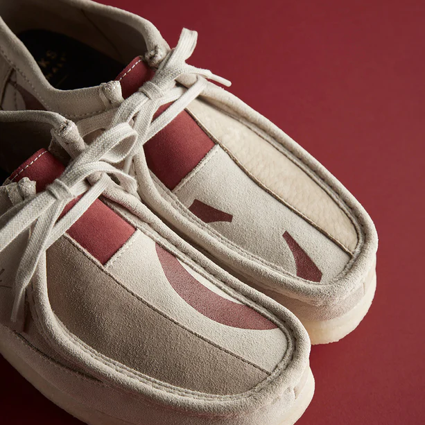 【2024年 2/29 発売】Clarks x Franck Pellegrino Wallabee “Red Combi” (クラークス フランク・ペレグリノ ワラビー)