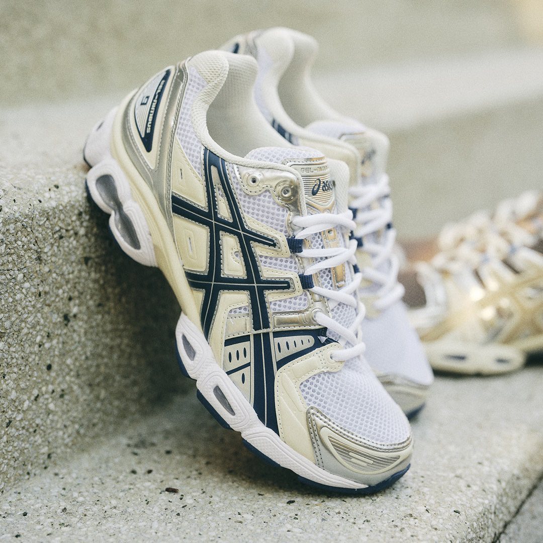 【国内 1/25 発売】ASICS GEL-NIMBUS 9 “White/Pepper” (アシックス ゲル-ニンバス 9 “クリーム/ブラック”) [1202A278.108/1202A278.200]