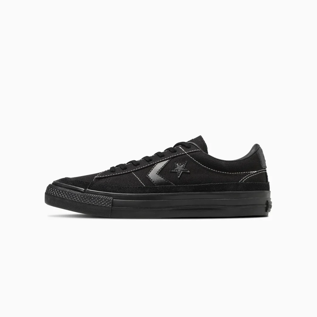 【国内 1/19 発売】黒のスエードでアレンジされた袴部分が特徴的な CONVERSE PRORIDE SK GD OX “Black” (コンバース プロライド SK GD OX “ブラック”)