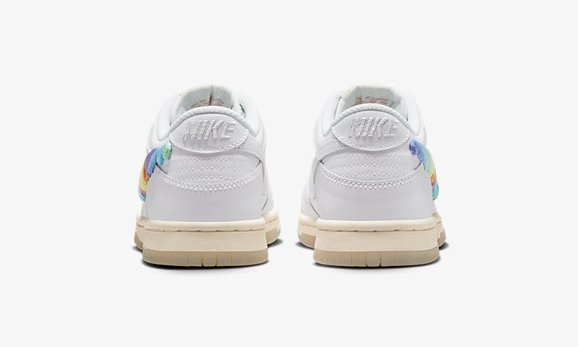 2024年 5/17 発売予定！ナイキ GS ダンク ロー “レインボーシューレーススウッシュ” (NIKE GS DUNK LOW “Rainbow Shoelace Swooshes”) [FN4861-100]