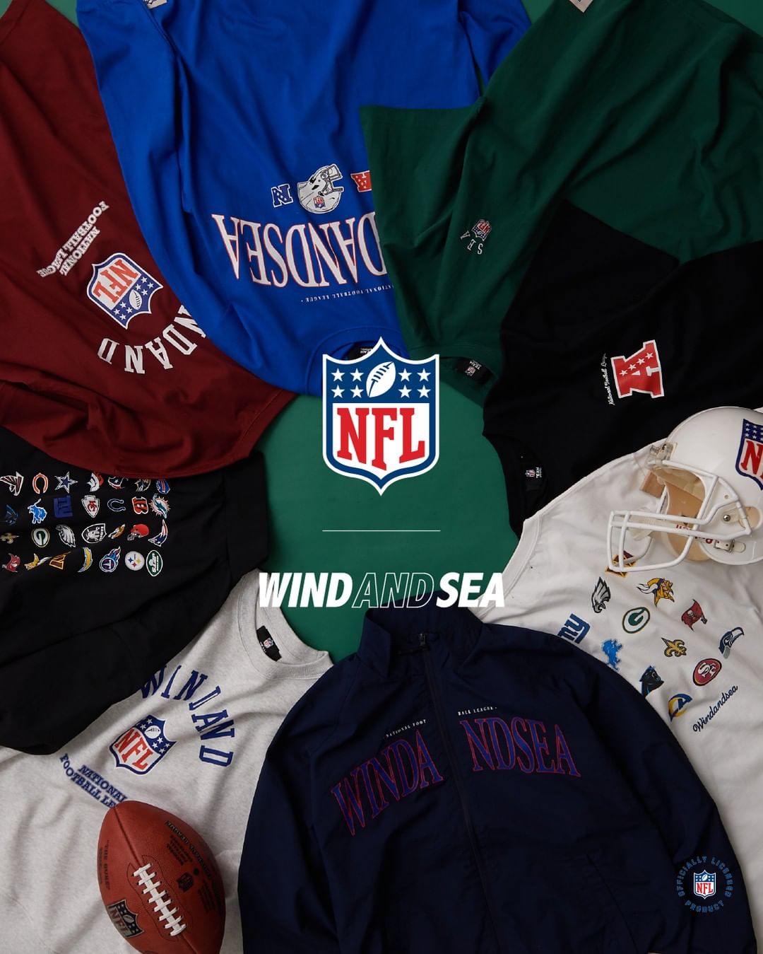 【2/1 発売】WIND AND SEA × NFL (ウィンダンシー エヌエフエル)