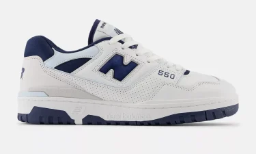 海外発売！New Balance BB550 NQB “White/Nb Navy/Quarry Blue” (ニューバランス) [BB550NQB]