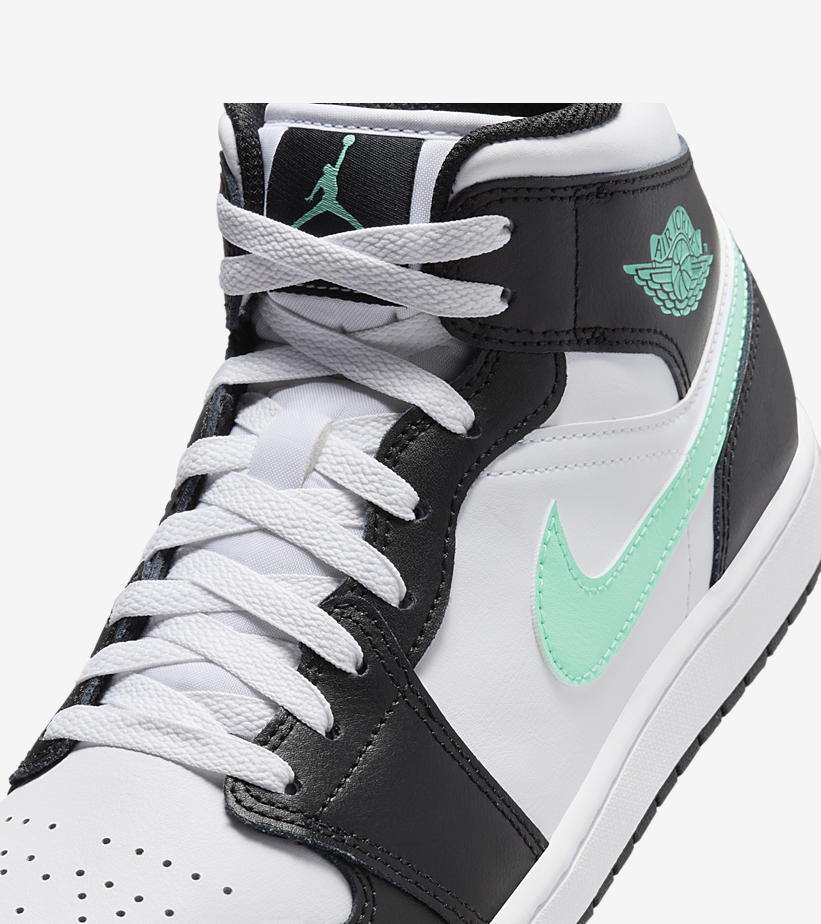 【2024年 4/8 発売】ナイキ エア ジョーダン 1 ミッド “グリーングロー/ホワイト” (NIKE AIR JORDAN 1 MID “Green Glow/White”) [DQ8426-103]