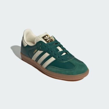 アディダス オリジナルス サンバ OG “グリーン/ホワイト/ゴールド” (adidas Originals SAMBA OG “Collegiate Green/Cream White/Gold Metallic”) [IE0872]