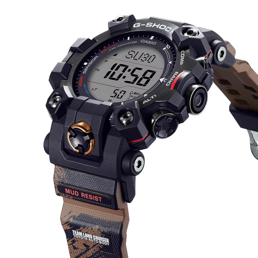 トヨタ車体「チームランドクルーザー・トヨタオートボデー」とG-SHOCKのコラボ「GW-9500TLC-1JR」が2024年 2月 発売 (TEAM LAND CRUISER TOYOTA AUTO BODY Gショック ジーショック)