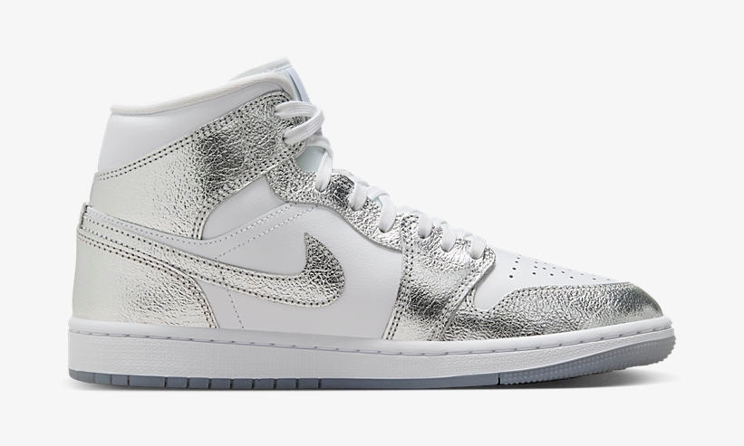 【2024年 4/25 発売】ナイキ エア ジョーダン 1 ミッド “クリンクル クローム” (NIKE AIR JORDAN 1 MID “Crinkled Chrome”) [FN5031-100]