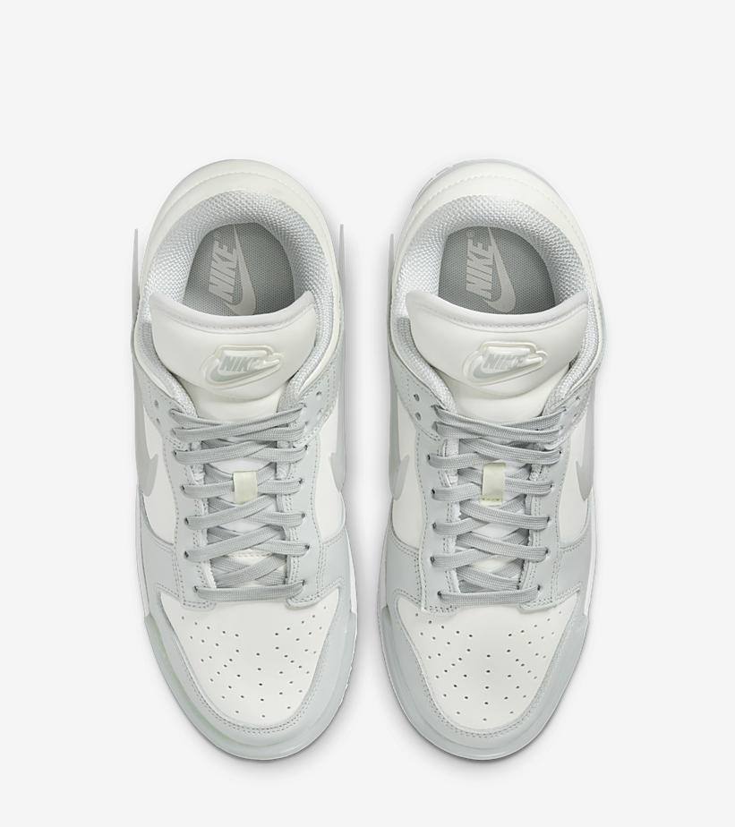 【2024年 4/8 発売】ナイキ ウィメンズ ダンク ロー ツイスト “ライトシルバー” (NIKE WMNS DUNK LOW TWIST “Light Silver”) [DZ2794-004]