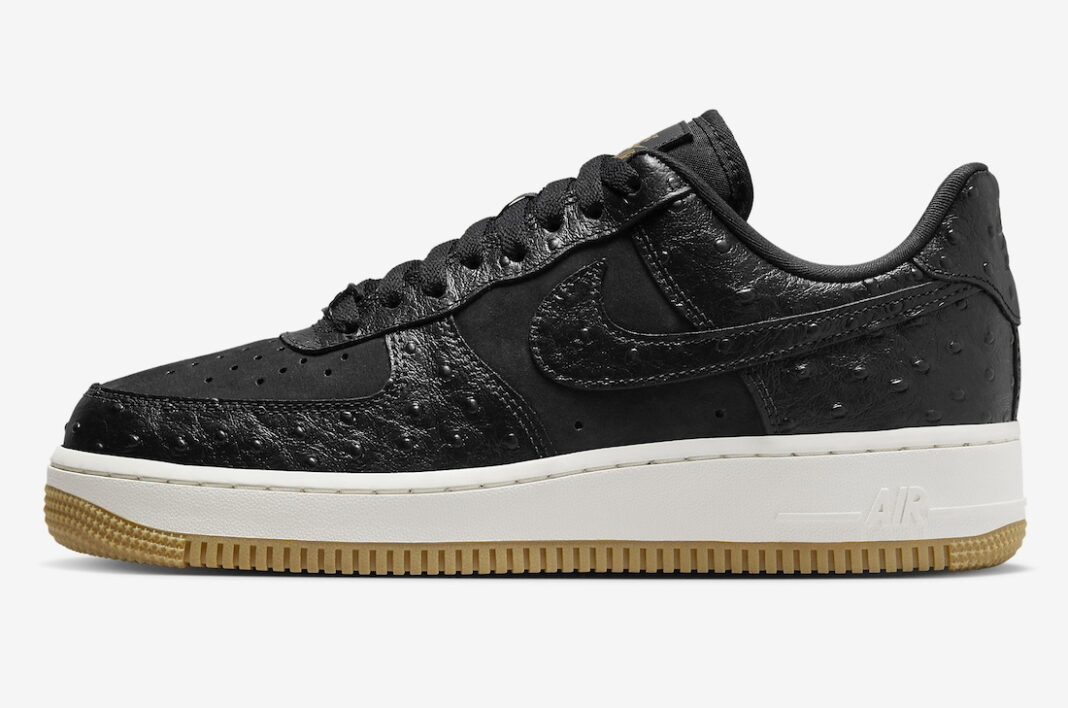 【2024年 4/15 発売】ナイキ エア フォース 1 ロー “ブラックオーストリッチ” (NIKE AIR FORCE 1 LOW “Black Ostrich”) [DZ2708-002]