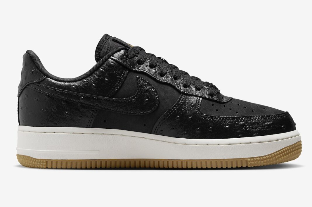 【2024年 4/15 発売】ナイキ エア フォース 1 ロー “ブラックオーストリッチ” (NIKE AIR FORCE 1 LOW “Black Ostrich”) [DZ2708-002]