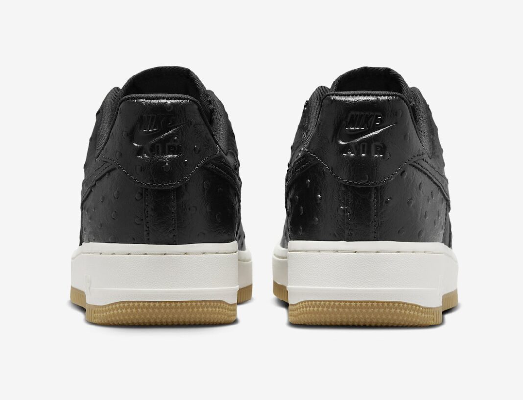 【2024年 4/15 発売】ナイキ エア フォース 1 ロー “ブラックオーストリッチ” (NIKE AIR FORCE 1 LOW “Black Ostrich”) [DZ2708-002]