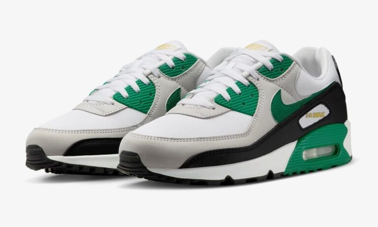 1 4 90 NIKE AIR MAX 90 White Black Malachite FB9658 101 Fullress