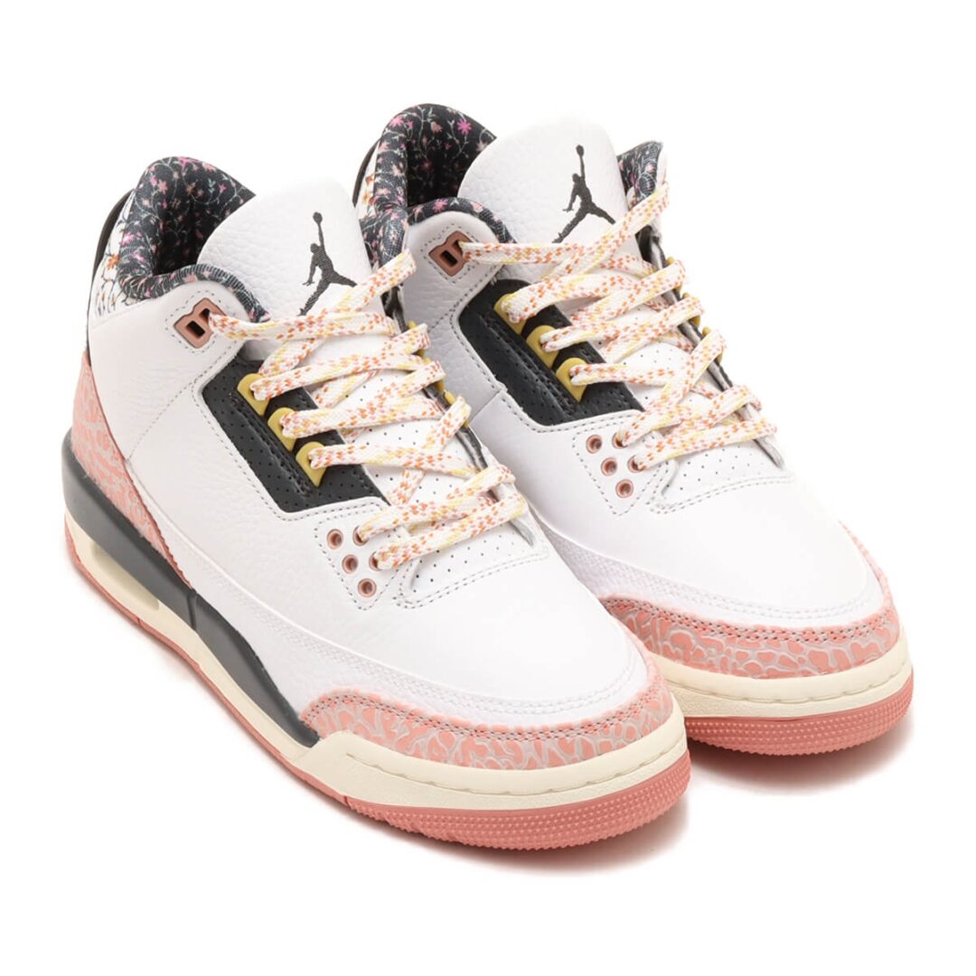 【国内 1/19 発売】ナイキ GS エア ジョーダン 3 レトロ “ホワイト/レッドスターダスト” (NIKE GS AIR JORDAN 3 RETRO “White/Red Stardust”) [441140-100]