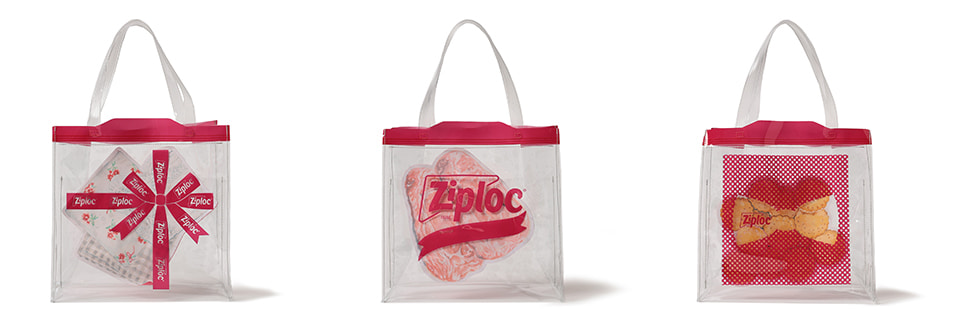 Ziploc × BEAMS COUTURE コラボからピンクのリボンデザインアイテムが1/24 から順次発売 (ジップロック ビームス)