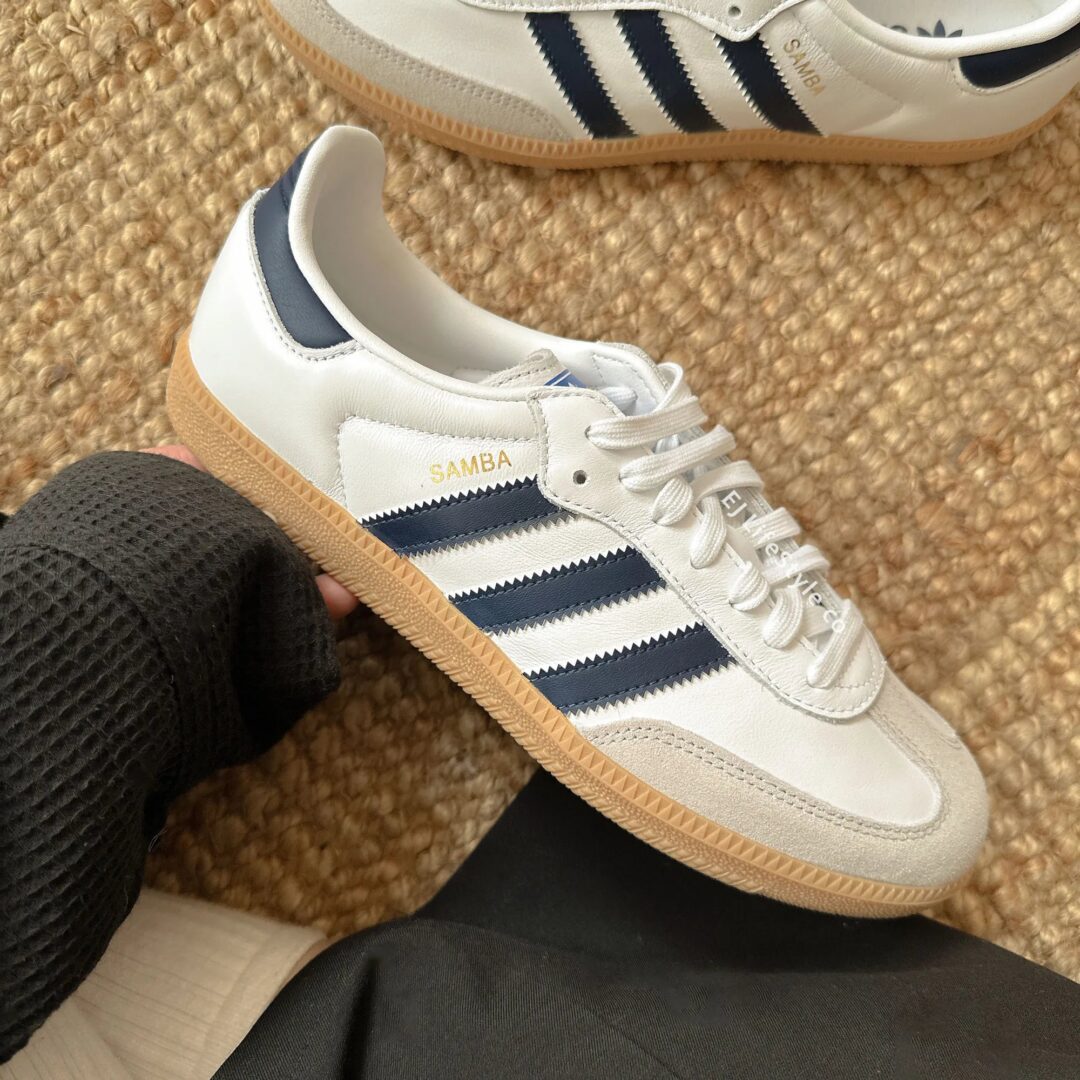 【2024年 3/28 発売】アディダス オリジナルス サンバ OG “ホワイト/ナイトインディゴ” (adidas Originals SAMBA OG “White/Night Indigo”) [IF3814]