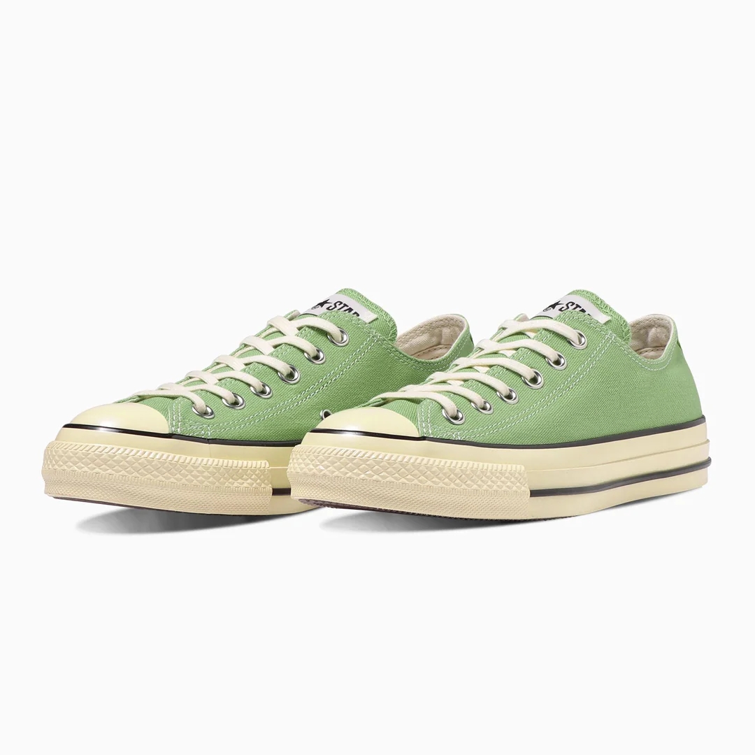 【2024年 1/16 発売】ストロベリー、ピスタチオ、インクブルーの3色を使用した CONVERSE ALL STAR US AGEDCOLORS OX/HI (コンバース オールスター エイジドカラーズ)