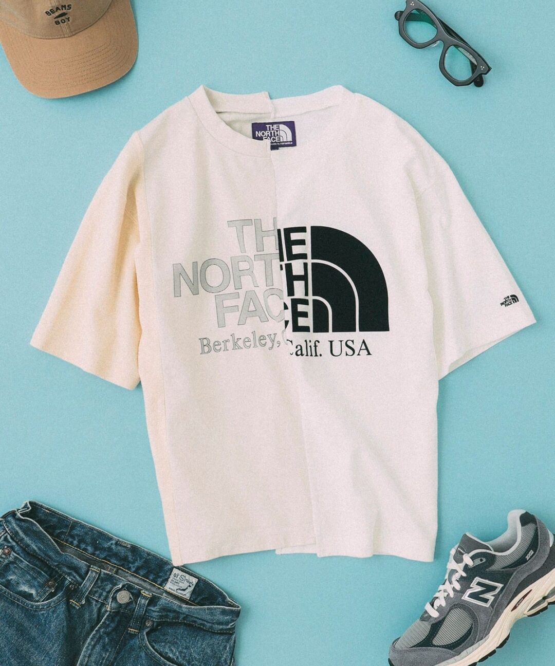 【2024 S/S】THE NORTH FACE PURPLE LABEL × BEAMS BOY / 別注 アシメ ロゴ TEEが3月下旬発売 (ザ・ノース・フェイス パープルレーベル ビームス)