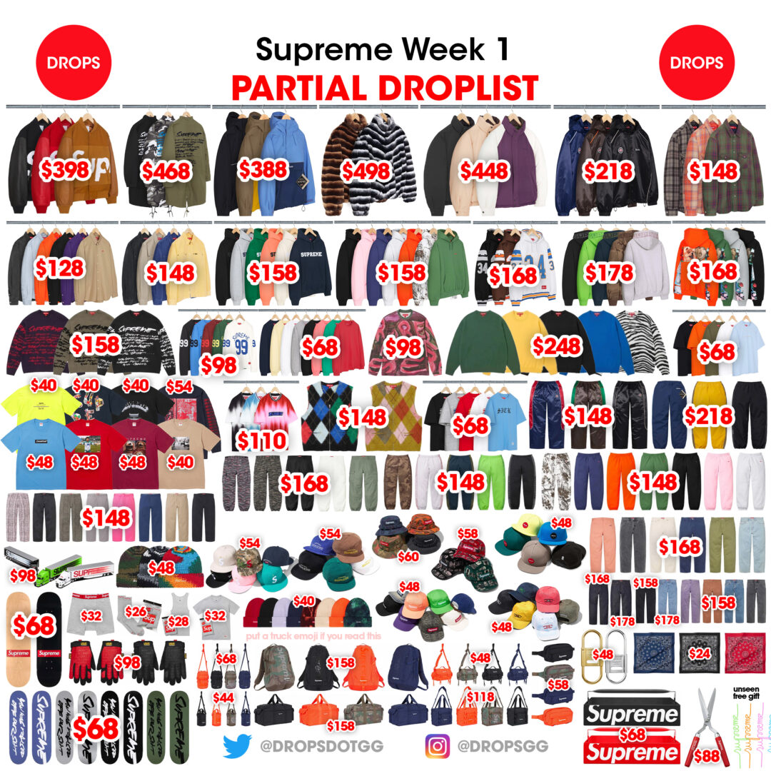 【SUPREME 2024 S/S – シュプリーム 2024年 春夏】国内 4/27 発売予定 – week 11に30周年を祝した「Supreme 30 Years T-Shirt 1994-2024 Book」 が登場