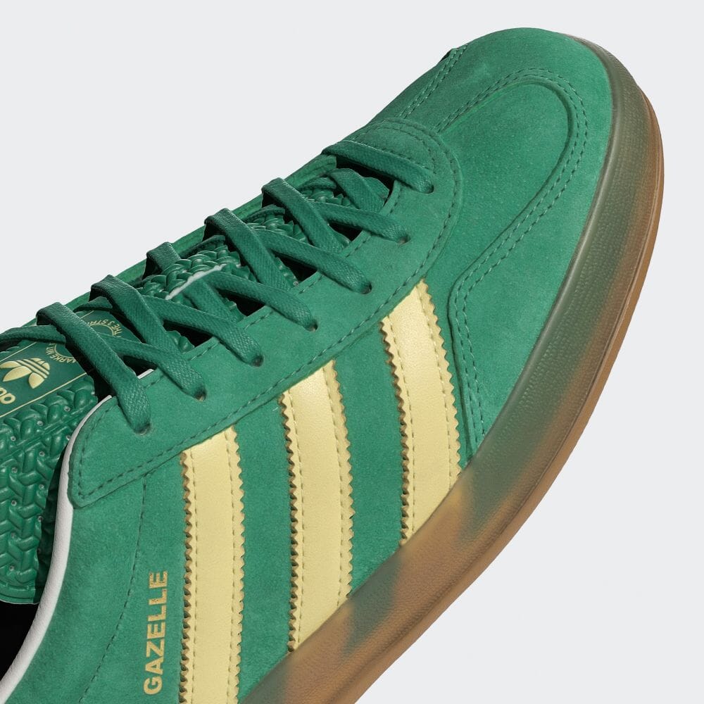 【2024年 3/1 発売】アディダス オリジナルス ガゼル インドア “セミコートグリーン” (adidas Originals GAZELLE INDOOR “Semi Coat Green”) [IH7500]