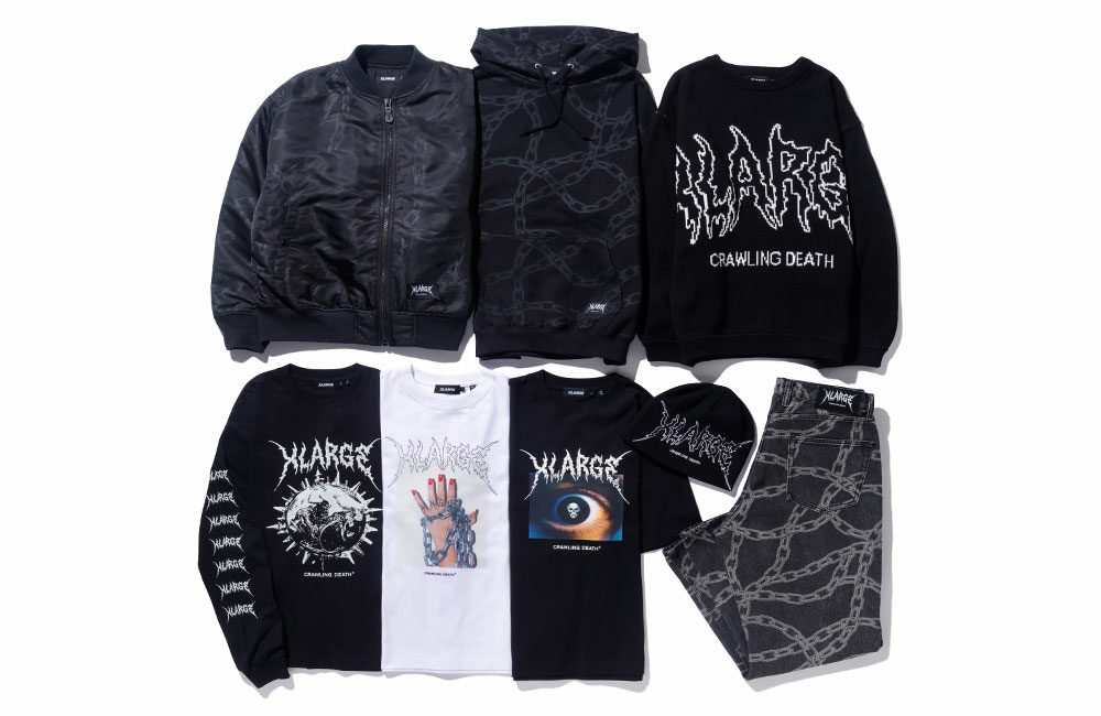 XLARGE x Crawling Death 2024 S/S コラボレーションが3/2 発売 (エクストララージ クローリング･デス 2024年 春夏)