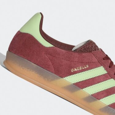 【2024年 3/1 発売】アディダス オリジナルス ガゼル インドア “シャドーレッド/セミグリーンスパーク” (adidas Originals GAZELLE INDOOR “Red/Green”) [IH7487]