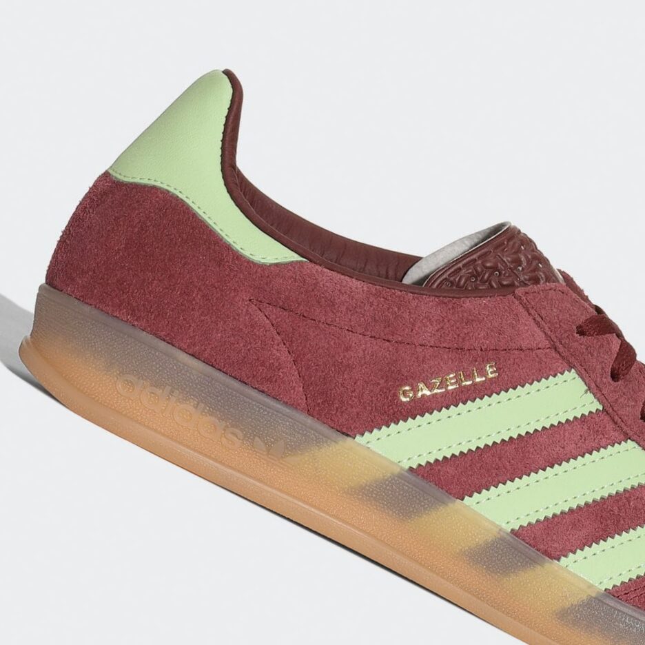 【2024年 3/1 発売】アディダス オリジナルス ガゼル インドア “シャドーレッド/セミグリーンスパーク” (adidas Originals GAZELLE INDOOR “Red/Green”) [IH7487]