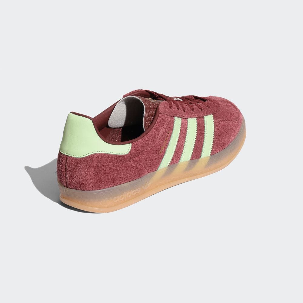 【2024年 3/1 発売】アディダス オリジナルス ガゼル インドア “シャドーレッド/セミグリーンスパーク” (adidas Originals GAZELLE INDOOR “Red/Green”) [IH7487]