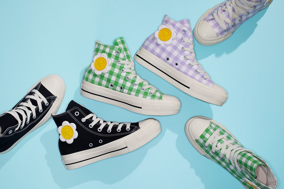 【2024年 2/2 発売】フラワーモチーフをアンクルパッチに落とし込んだ CONVERSE ALL STAR PLTS FLOWERPATCH HI (コンバース オールスター プラワーパッチ)