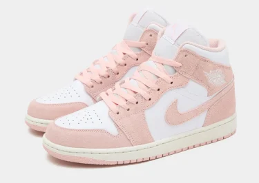 【2024年 4/15 発売】ナイキ ウィメンズ エア ジョーダン 1 ミッド “ピンクスエード” (NIKE WMNS AIR JORDAN 1 MID “Pink Suede”) [FN5215-161]