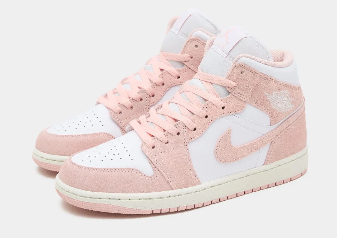 2024年 春 発売予定！ナイキ ウィメンズ エア ジョーダン 1 ミッド “ピンクスエード” (NIKE WMNS AIR JORDAN 1 MID “Pink Suede”) [FN5215-161]