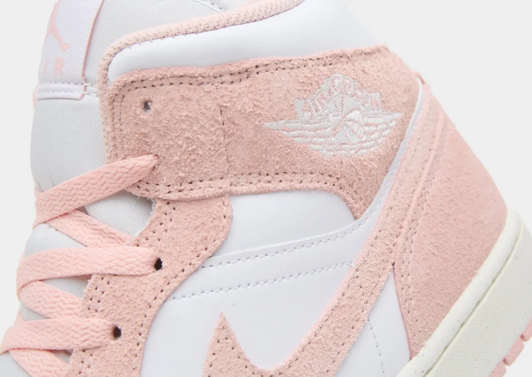 【2024年 4/15 発売】ナイキ ウィメンズ エア ジョーダン 1 ミッド “ピンクスエード” (NIKE WMNS AIR JORDAN 1 MID “Pink Suede”) [FN5215-161]