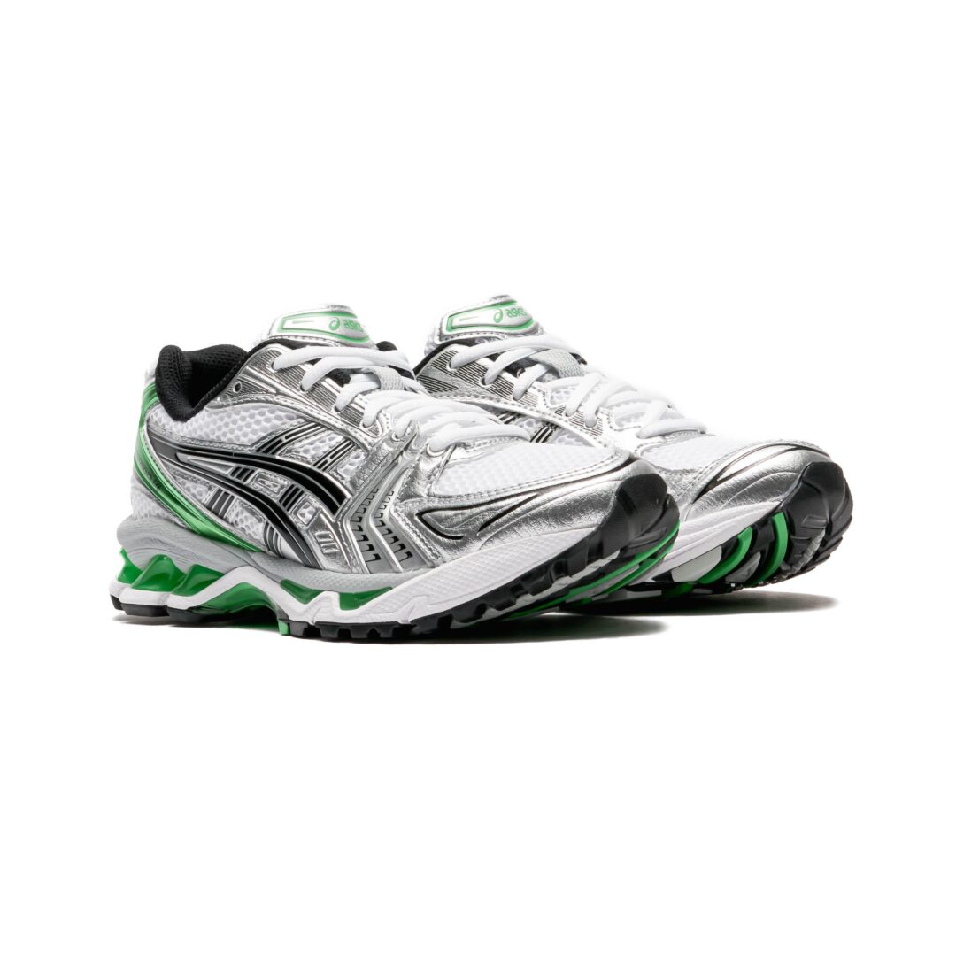 【2024年 3/1 発売】ASICS GEL-KAYANO 14 “WHITE/PIQUANT ORANGE/MALACHITE GREEN” (アシックス ゲルカヤノ 14) [1201A019.109/1201A019.110]