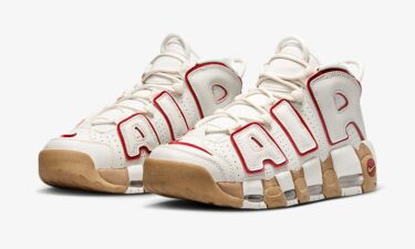 2024年 春 発売予定！ナイキ GS エア モア アップテンポ “ホワイト/レッド/ガム” (NIKE GS AIR MORE UPTEMPO “White/Red/Gum”) [DV1137-002]