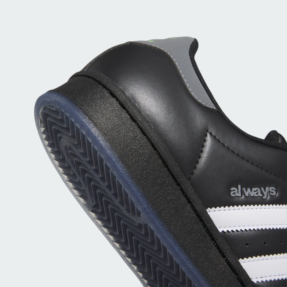 【2024年 2/24 発売】ALWAYS × adidas Originals SUPERSTAR ADV “Black” (オールウェイズ アディダス オリジナルス スーパースター “ブラック”) [IE1436]