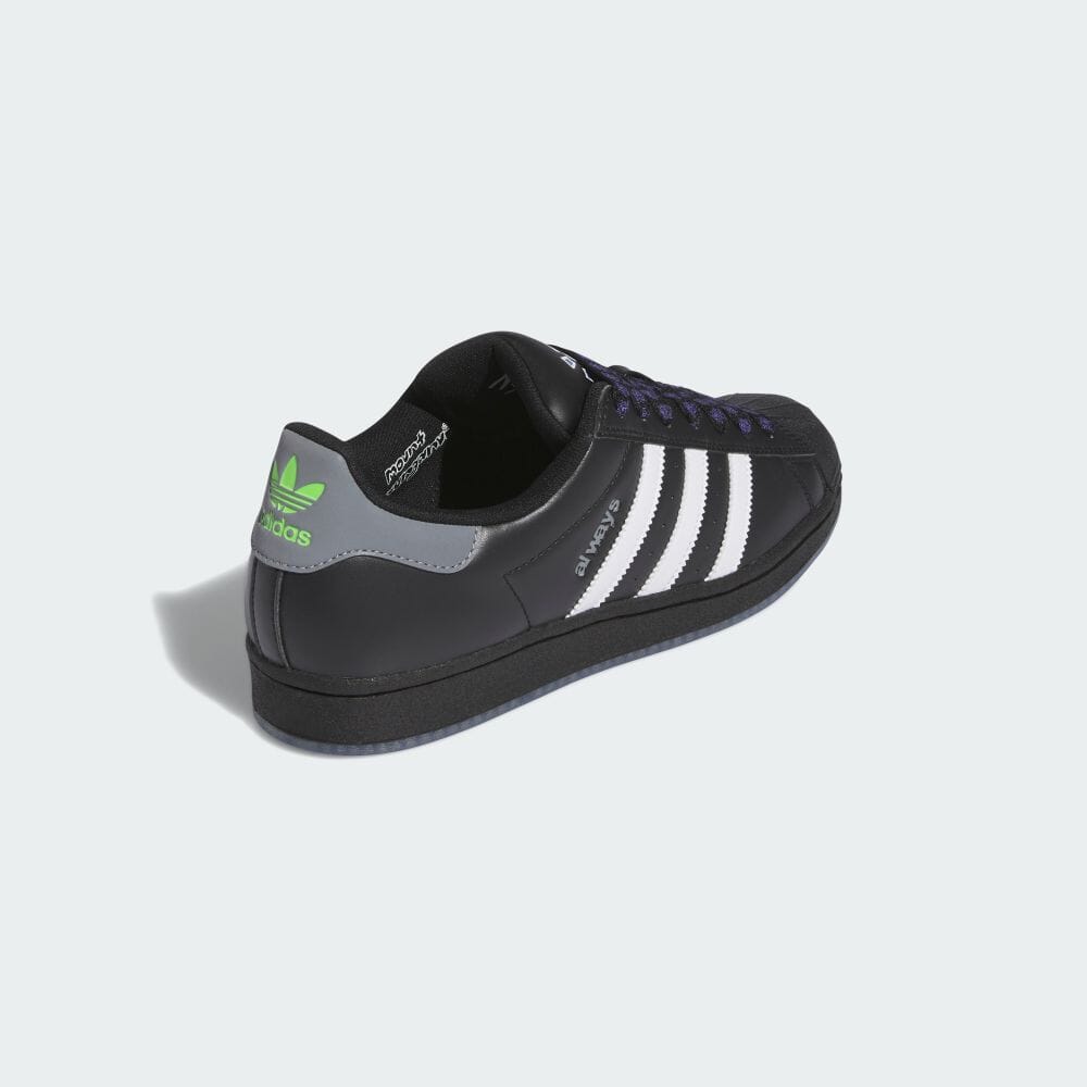 【2024年 2/24 発売】ALWAYS × adidas Originals SUPERSTAR ADV “Black” (オールウェイズ アディダス オリジナルス スーパースター “ブラック”) [IE1436]