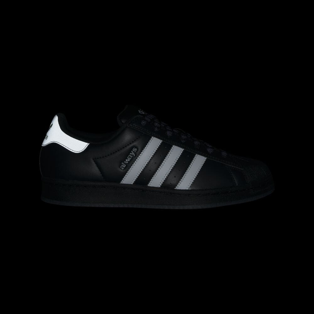 【2024年 2/24 発売】ALWAYS × adidas Originals SUPERSTAR ADV “Black” (オールウェイズ アディダス オリジナルス スーパースター “ブラック”) [IE1436]