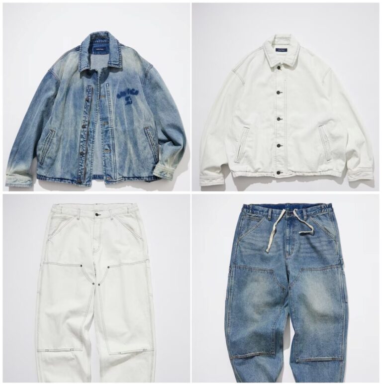 NAUTICA “Crushed Denim Blouson/Crushed Double Knee Denim Pants