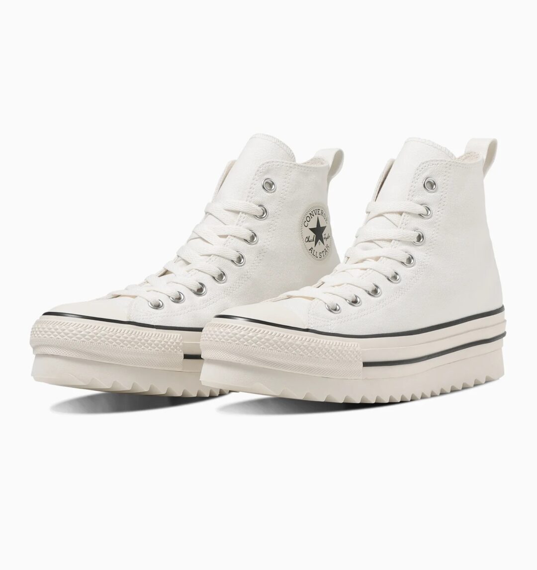 【2024年 2/9 発売】サメの歯のようにギザギザとしたソールが特徴的な CONVERSE ALL STAR SHARKSOLE HI (コンバース シャークソール)