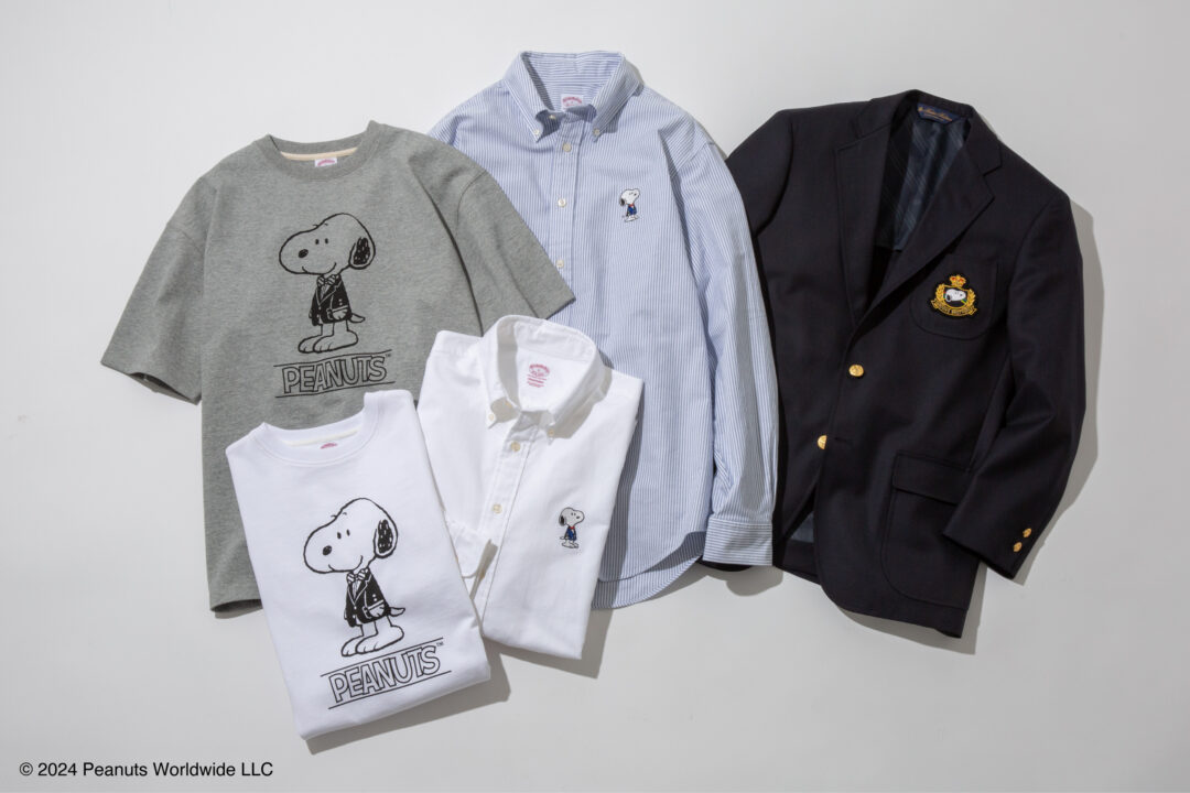 ブルックス ブラザーズ × PEANUTS コラボコレクション第2弾が2024年 4/10 発売 (Brooks Brothers ピーナッツ)