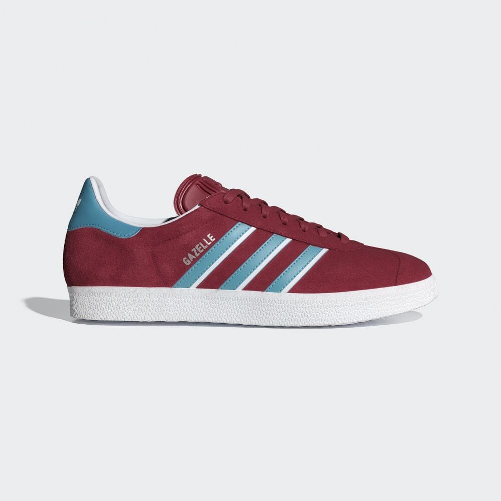 【2024年 2/2 発売】アディダス オリジナルス ガゼル “カレッジバーガンディ/プリラブドブルー” (adidas Originals GAZELLE “College Burgundy/Pre-Loved Blue”) [IG6198]