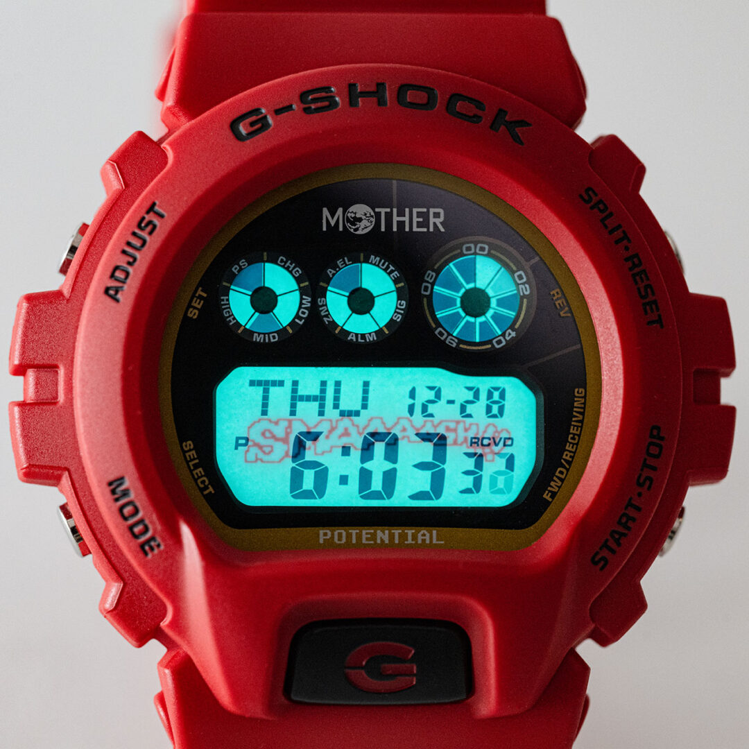 RPGゲーム「MOTHER」× G-SHOCK コラボ第2弾「マザーレッドのGW-6900」が抽選販売 (マザー Gショック ジーショック)