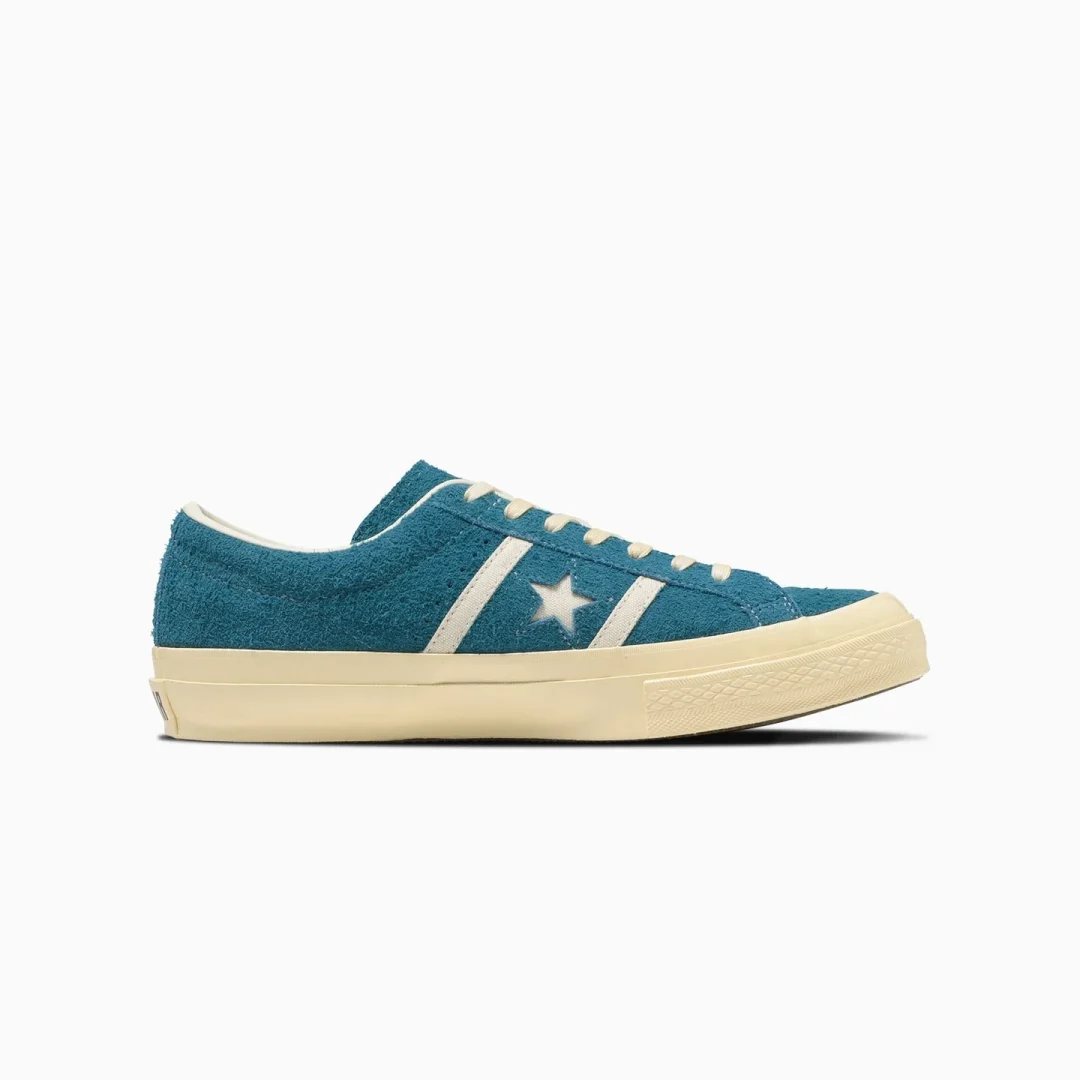 【2024年 2/9 発売】毛足の長いスエード素材を採用した CONVERSE STAR&BARS US SUEDE “Turquoise” (コンバース スター＆バーズ US スエード “ターコイズ”)