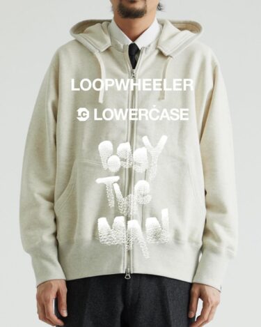 LOOPWHEELER × LOWERCASE for POGGYTHEMAN ZIP HOODIE/フーディが2024年 2/23 発売 (ループウィラー ロウワーケース ポギーザマン)