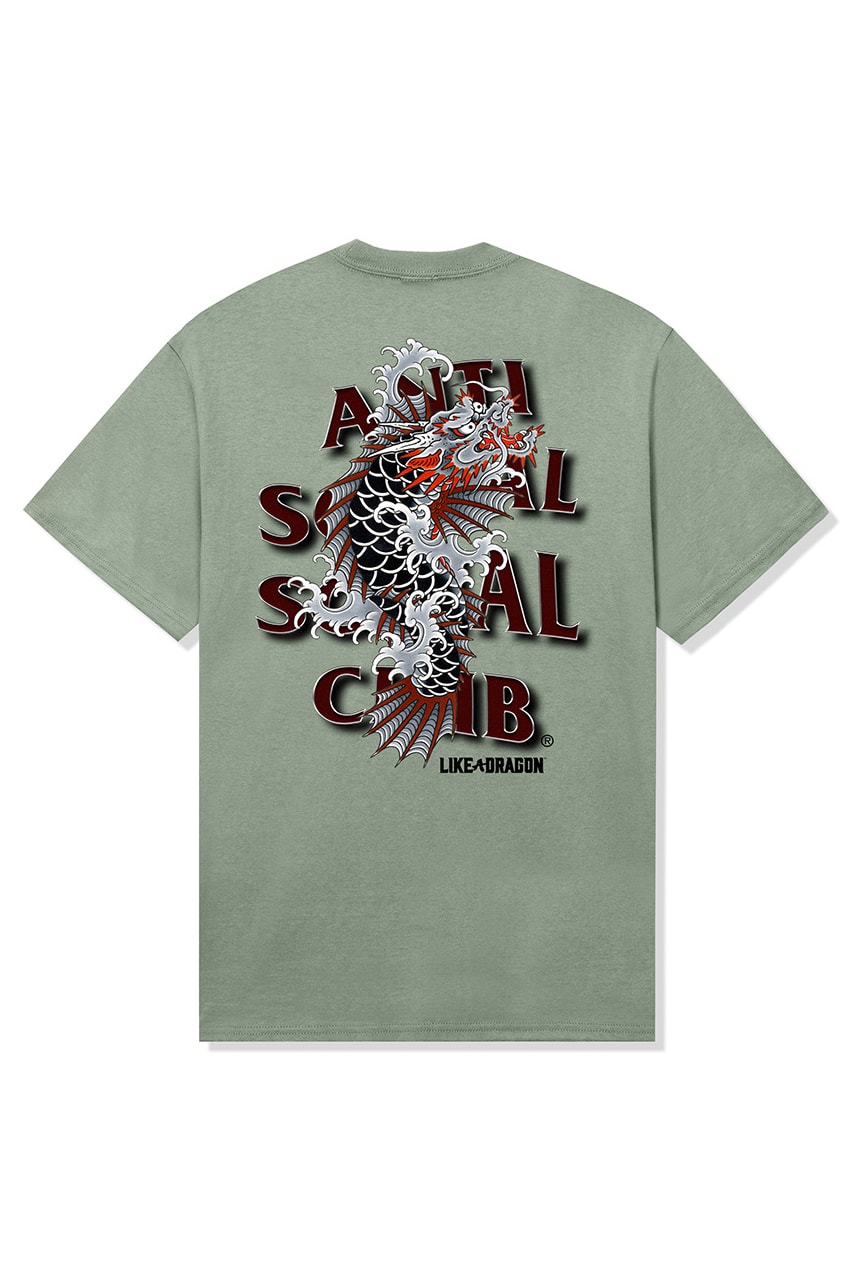 龍が如く x Anti Social Social Club コラボレーションが2024年 3/2 発売 (YAKUZA LIKE A DRAGON アンチ ソーシャル ソーシャル クラブ)