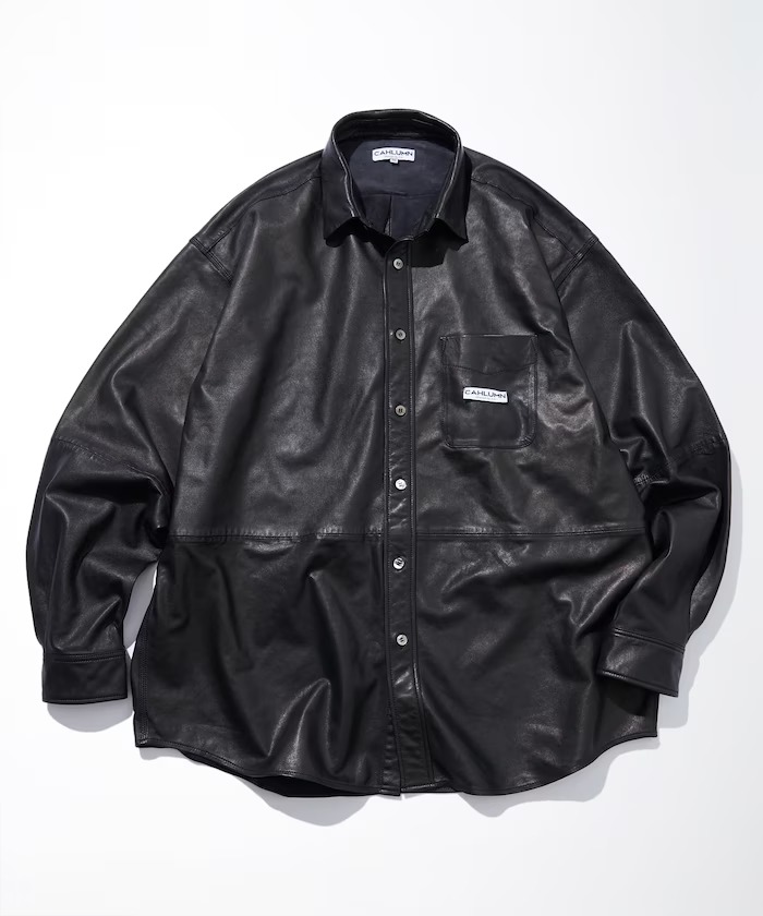 ファッションディレクター 長谷川昭雄氏ディレクション「CAHLUMN/カウラム」から”LAMB NAPPA /GOAT SUEDE LEATHER SHIRT”が発売！